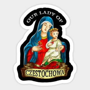 Czestochowa Baby Jesus Lover Sticker